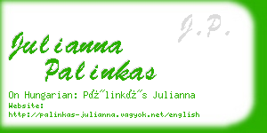 julianna palinkas business card